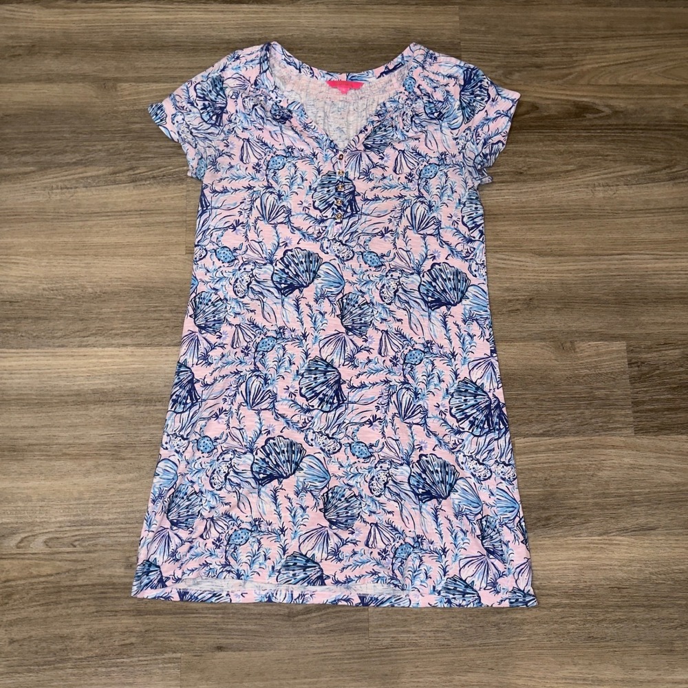 Lilly Pulitzer Essie Knit Dress Magnolia Lilac‎ A Little Jelly Medium Shift